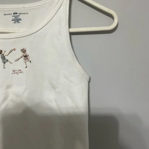 Brandy Melville Don’t Play With My Heart Tank - Picture 5 of 6